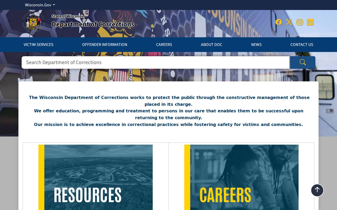Winnebago County criminal custody records through Wisconsin DOC